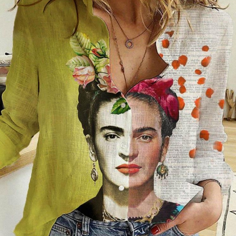 Frida Kahlo Button Down